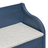 Rustic Style Solid wood Entryway Multifunctional Storage Bench with Safety Hinge 50578165