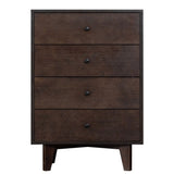 ZUN Solid Wood spray-painted drawer dresser bar,buffetware cabinet lockers buffet server console 69379452