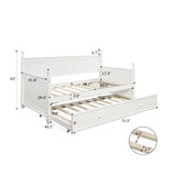 Twin Size Wood Daybed with Twin Size Trundle WF295566AAK