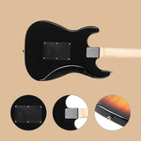 GST Stylish Electric Guitar Kit with Black Pickguard Sunset Color 87074355