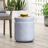 ZUN Outdoor Concrete End Table 73439.00