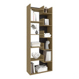 Clover 67" Tall Free standing 6-Tier Bookcase Storage Cabinet, Home Office, Living room, Bookshelf B200P286952
