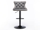 Swivel Velvetstools Adjusatble Seat Height from 25-33 Inch,17.7 inch base, Modern Upholstered W1143P324533
