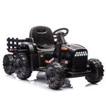 ZUN Ride on Tractor with Trailer,24V Battery Powered Electric Tractor Toy, 200w*2motor W1396P178075