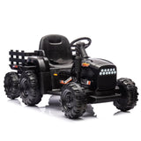 ZUN Ride on Tractor2.0 with Trailer,24V Battery Powered Electric Tractor Toy, 200w*2motor W1396P193860