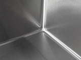 Stainless Steel Kitchen Sink, 33x22 Single Bowl, Overmount Handmade Sink in Brushed, with Cutting 58856153