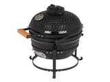 13in Round Ceramic Charcoal Grill Black 06062545