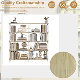 5 Tier Large Book Shelf, Bookcase Home Office Open Bookshelf,Shelves for Living Room, Office W2699P223205