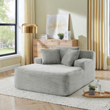 Single lazy sofa chair, no assembly required, made of velvet fabric, fluffy modern single W487P288236