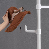 ZUN Adjustable Laundry Pole Clothes Drying Rack Coat Hanger DIY Floor to Ceiling Tension Rod Storage 73488899