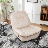 Ivory recliner, reclining lazy chair, mobile phone holder, large and comfortable reading chair, W1170P183257