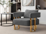 TS Modern decorative chair, living room side chair with gold metal legs, no wheels, suitable for 98693889