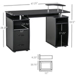 ZUN Computer Desk -black （Prohibited by WalMart） 70119405