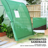 Greenhouse with 2 Doors 6' x 6' x 6.6', Green 58794272