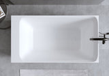 51'' Solid Surface Matte Tub, Freestanding Solid Surface Resin Stone Bathtub, Solid Surface Matte W2753P294506