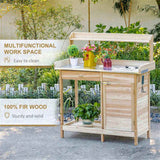 Garden Work BenchOpen Shelf Storage 86115949