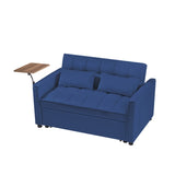 Blue Velvet Loveseat Sofa Bed W588P190564
