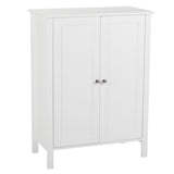 Double Doors Bathroom Cabinet White 91618013