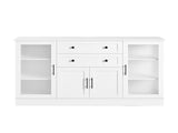 U-Style 58.3" Modern Buffet Sideboard with 4 Doors & 2 Drawers, Adjustable Shelves, Power Outlet, N711P437648K