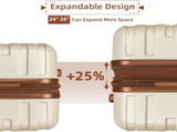 Luggage Sets 6 Piece with Duffel Bags, Hardside Expandable Suitcases with Spinner Wheels TSA Lock, W3412P312079