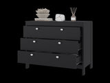 Libby Dresser, 3 Drawers, Black Wengue B097P480474