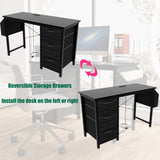47.3"office desk with power outlet,3 drawers,Large Side Pocket, Desk Easy to Assemble,Frame W2887P239987