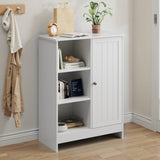 Bathroom Cabinet, Kitchen Freestanding Storage Rack, 23.62" x 11.81" x 31.5" Floor Storage Cabinet W1706P318068