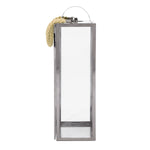 ZUN LARRY 22"H STAINLESS STEEL LANTERN 72177.00SIL