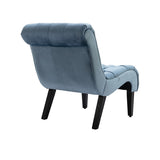 COOLMORE Modern Velvet Armless Accent Living Room Chair / Leisure Chair,Upholstered Fabric Button W39550131