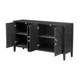 U_Style Sophisticated Fir Veneer Cabinet with Textured Finish,Suitable for Corridor, Entrance, N711P235226B