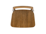 Sven 30" Modern Minimalist Low Back Wood Barstool, Dark Brown Walnut Ash Wood B2719P395566