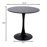 ZUN Modern Round Dining Table, ∅31.5'' Kitchen Dining Room Furniture, Coffee Table, Leisure Table, W2641P238037