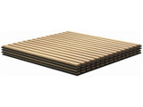 24" x 24" Acoustic Wood Slat Wall Panels, 4-Pack Sound Absorbing Decorative Panels for Home & Office 31208851