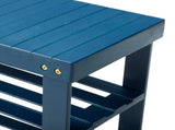 35.43"*11.02"*17.72" 3-Tier Bamboo Shoe Rack Blue 11763919