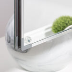 ZUN 15x26 inch Medicine Cabinet with Mirror Aluminum Bathroom Adjustable shelf Wall Mounted or Successed W135553715