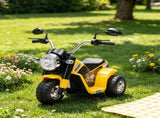 Yellow 6V Kids Electric Motorcycle 3-Wheels Motorbike Ride-On Dirt Bike with Realistic Sounds for 88864250