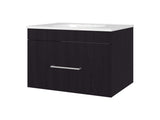 Story Floating Bathroom Vanity Set with Sink, One Drawer Wengue B128P314807