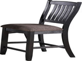 Dark Coffee Classic Wood Kitchen Dining Room Set of 2 High Chairs Fabric upholstered Seat Unique B01183543