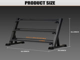 3-Tier Dumbbell Rack Stand Holds 5-50lb weights with a 1100 lb max capacity. Designed specifically T3772P352776