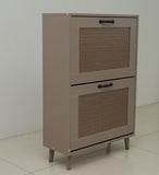 2-Tier Shoe Rack for Entryway - Stable and Spacious Shoe Storage Organizer, Easy Access Design, W2139P306372