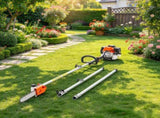 43CC 2-Stroke Gas Pole Saw, 10 in Cutting Bar Cordless Tree Trimmer with Rotatable Head, 6.9-11.8 ft 58830619