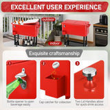 80Qt Red Box Black Square Foot Tube With Drain Pipe Freezer Incubator 63610746