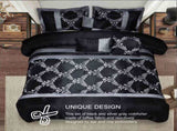 7 Pieces Traditional Luxury Patchwork Bed in A Bag for Bedroom, Modern Classy Bed Set 01129193