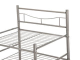 Satin Nickel Bathroom Storage Tower with Two Shelves and Removable Hamper 26943540