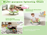 Green Elephant Design Kids Sit and Spin Chair, Easy Assembly Sensory Play Toy for 3 Years Old 24517287