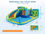 7-in-1 Inflatable Bounce House with Water Slide & 480W Blower, Kids Bouncy Castle with Climbing 96622023