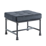 Brantley Gray Velvet & Sandy Gray Finish Ottoman B2726P287570