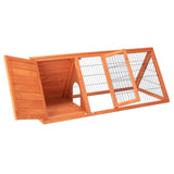 ZUN 50" Wooden Rabbit Guinea Pig Hutch Wooden Rabbit Guinea Pig House 97929443