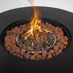 ZUN 30inch Propane Round Fire Table 40000BTU Propane Fire Pit Table W853130169