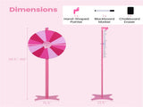 24 Inch Height Adjustable Prize with Smooth Spin, 2-in-1 Tabletop & Floor Standing Spinning 93646936